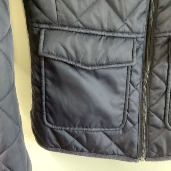 H&M’s Navy Blue Quilted Jacket Size - Picture 3 of 6